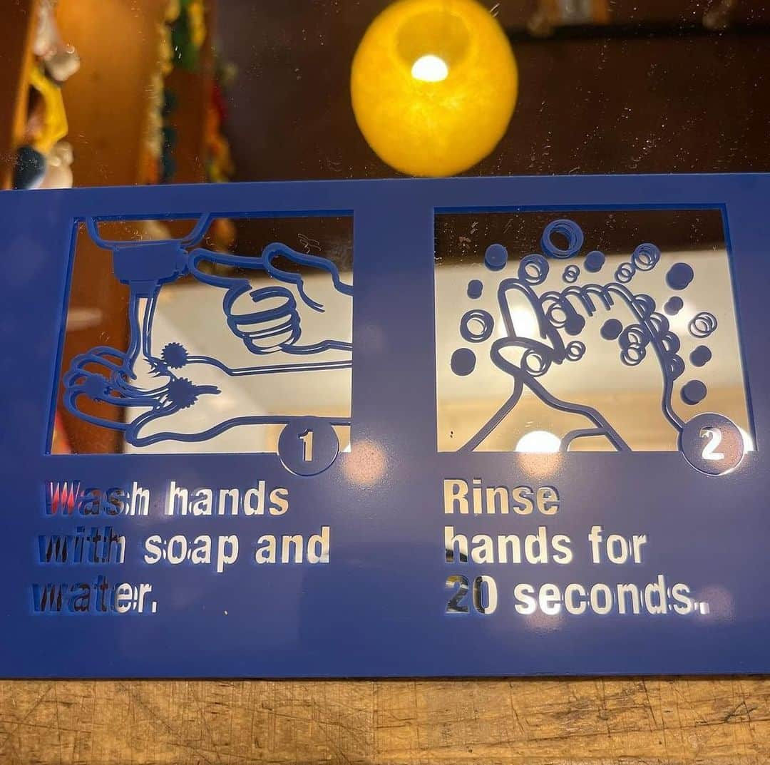 kiarrysさんのインスタグラム写真 - (kiarrysInstagram)「American Hand Washing Mirror Sign Web shop New in.」11月12日 14時33分 - kiarrys