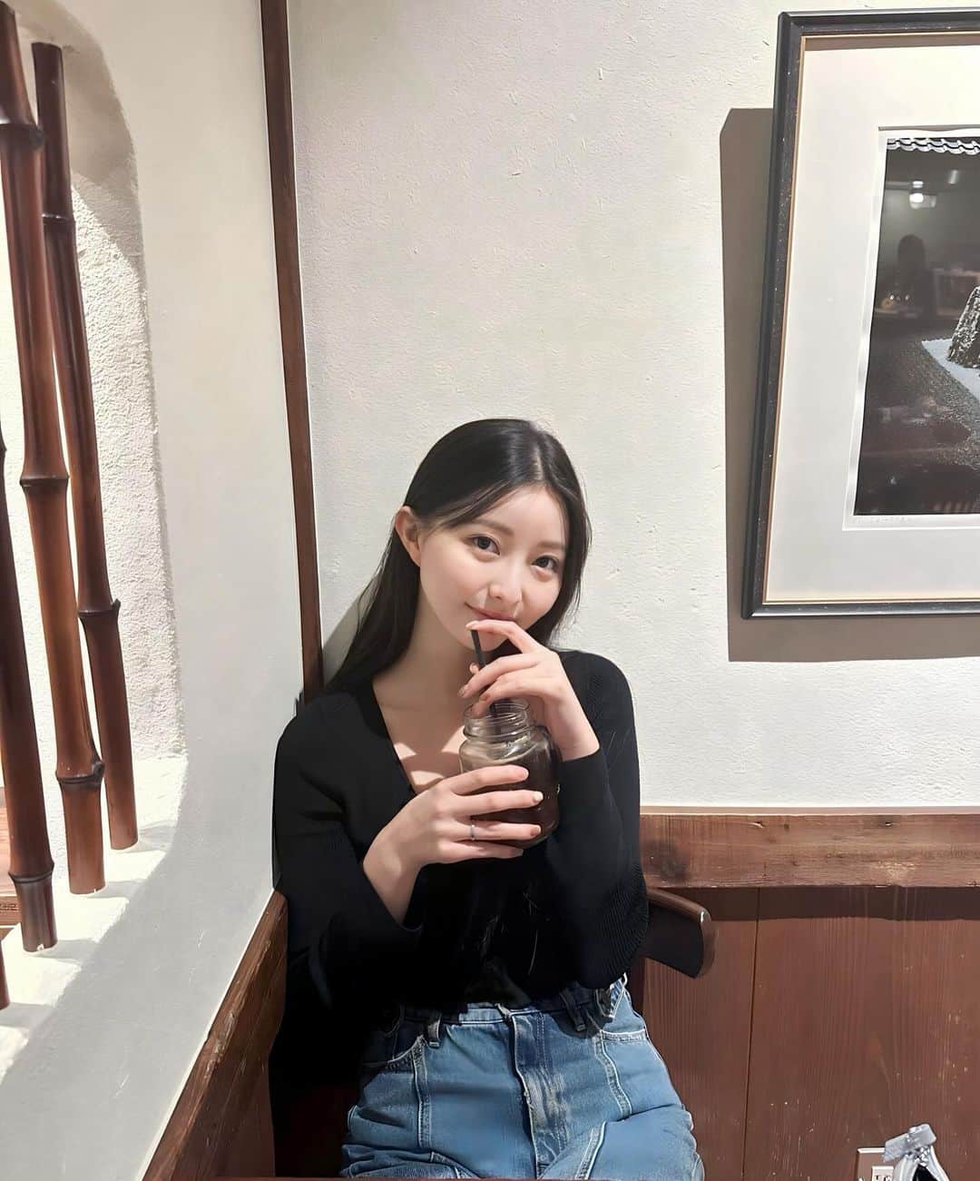 橋本萌花のインスタグラム：「あいすあめりかーの☕️」