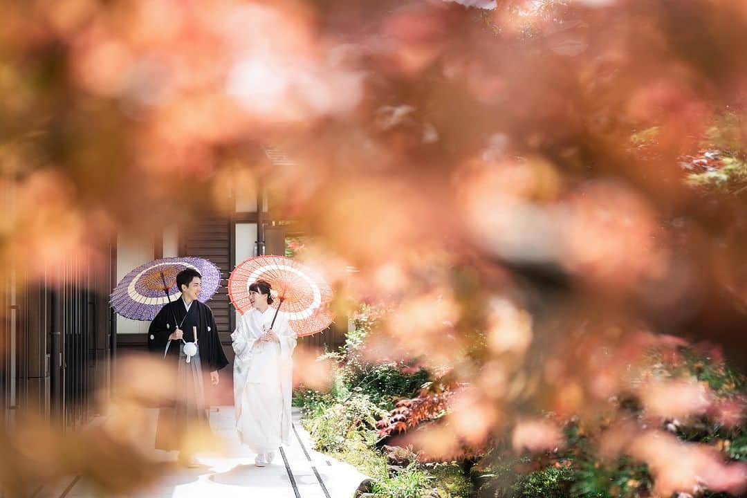 KIYOMIZU京都東山 公式さんのインスタグラム写真 - (KIYOMIZU京都東山 公式Instagram)「・ 木々の葉が赤や黄色に色づく季節になりました  KIYOMIZU京都東山の庭園も 綺麗で写真映えする空間に🍁  -———————  @kiyomizu_kyoto_higashiyama をフォローし 【#kiyomizu京都東山】で検索してくださいね❖  #スタイルズ花嫁 #KIYOMIZU京都東山 #KIYOMIZU花嫁 #ブライダルハウスtutu #シェアーズヘアメイク #京都花嫁 #京都結婚式 #京都結婚式場 #京都婚 #和婚 #結婚式準備 #花嫁準備 #結婚式レポ #結婚式レポート #ガーデンウェディング #庭園 #ウェディングフォト #フォトウェディング #紅葉 #和装 #白無垢 #番傘 #番傘ショット」11月12日 15時01分 - kiyomizu_kyoto_higashiyama