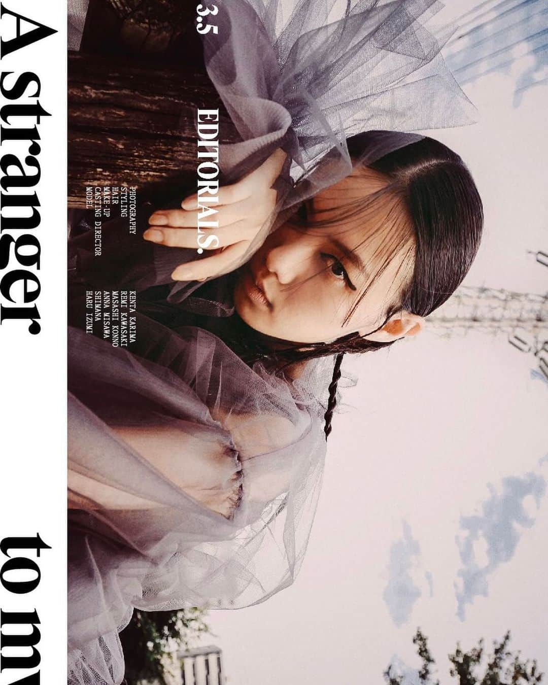 泉はるのインスタグラム：「Blanc Magazine (@blancmagazine) "A Stranger to Myself" Hot Like Fire Issue 23 👾  Ph: Kenta Karima Sty: Remi Kawasaki Make up: Anna Konno Hair: Masashi Misawa Casting: Shimana」