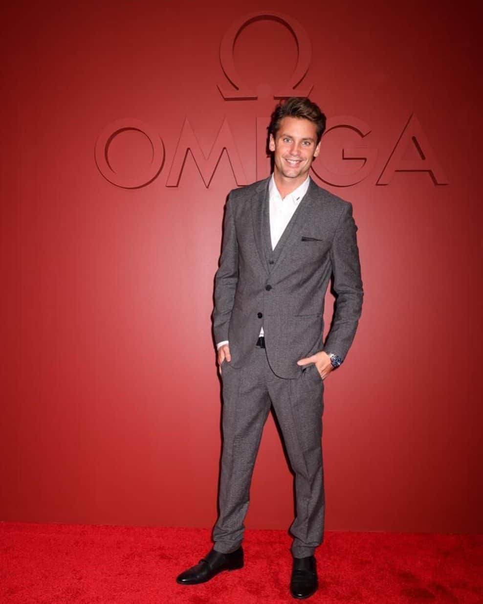 Bastian Bakerのインスタグラム：「Thank you @omega for having me at the Planet Omega Exhibition launch! Was a lot of fun!! #omega」