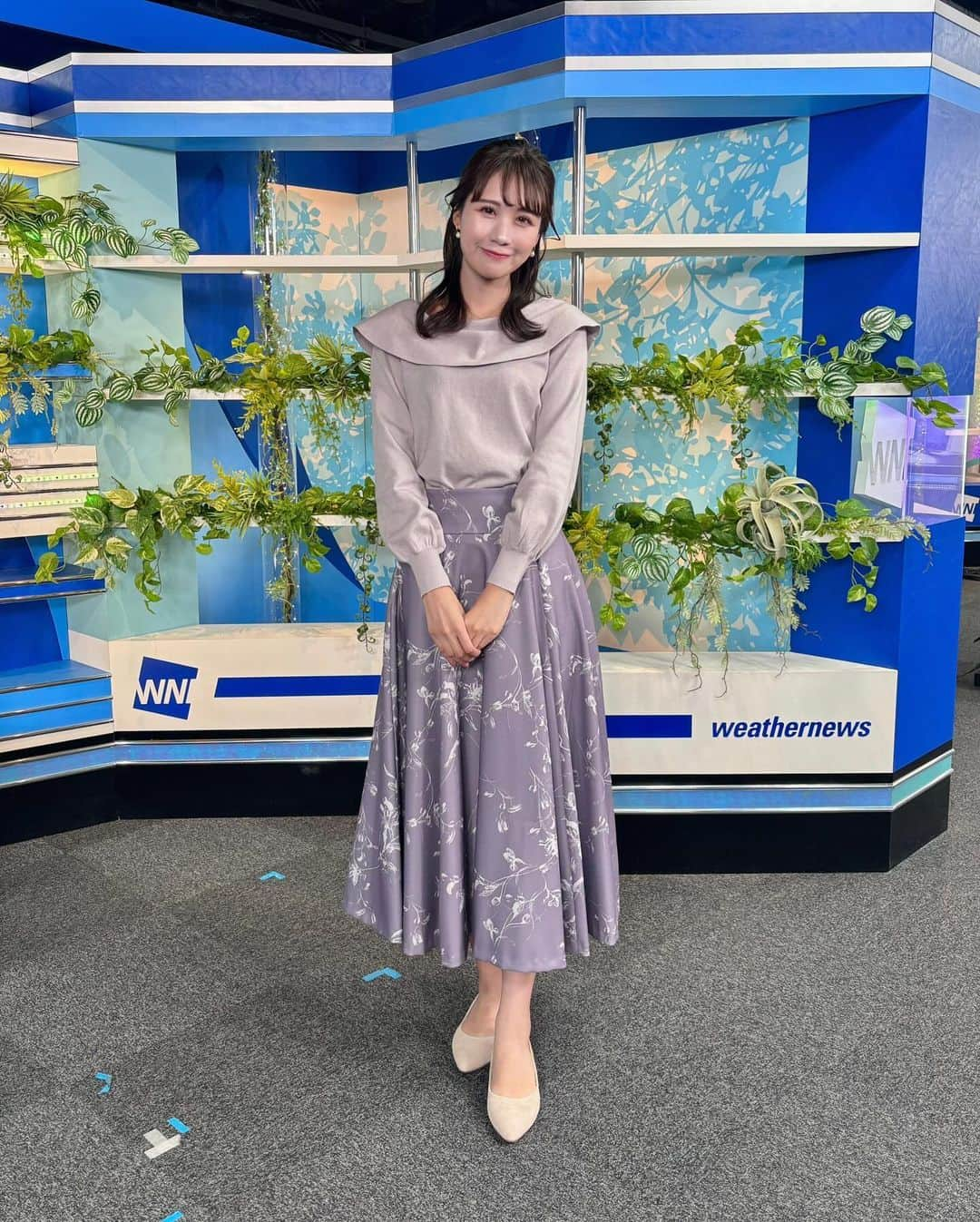 戸北美月さんのインスタグラム写真 - (戸北美月Instagram)「.  お洋服は @proportionbodydressing さん、 ピアスとネックレスは @auca_official さんのものです🌙  淡いパープルで統一した大人っぽくて可愛いコーディネートでした🪻🤍  素敵なお衣装、アクセサリー、スタイリングをありがとうございました！  #ウェザーニュースlive」11月12日 17時16分 - mizuki_tokita