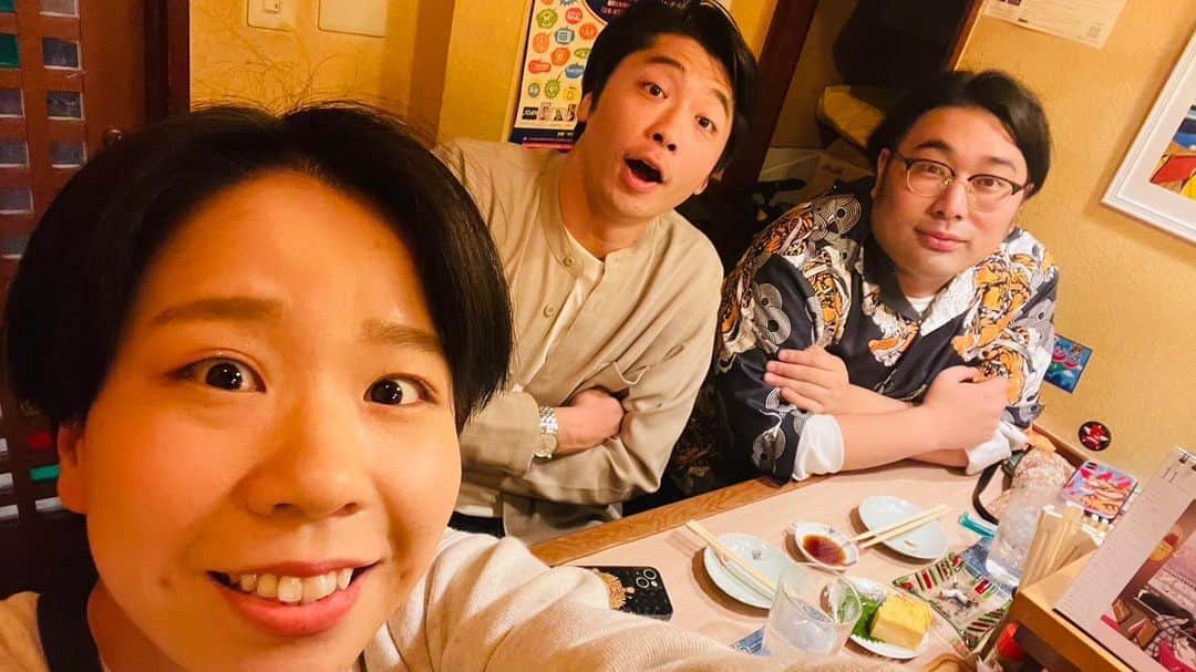 新山士彦のインスタグラム：「同い年の先輩と後輩。 キモすぎる3人😊」