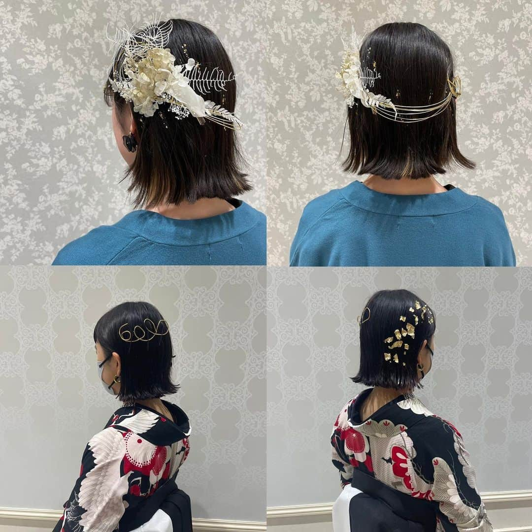 ふりそでMODE weddingboxさんのインスタグラム写真 - (ふりそでMODE weddingboxInstagram)「ボブの方必見!! ・ ボブヘアセット特集✨ ボブの方は頭の形に沿ったデザインがよく映えます📷 ・水引き ・金箔 ・カチューシャ が23卒の先輩方には人気だったように思います💭❤︎  是非参考にしてみてください! ・ #ふりそでmode #furisodemode #卒業式ヘア #成人式ヘア #ボブヘアセット」11月12日 18時20分 - furisodemode