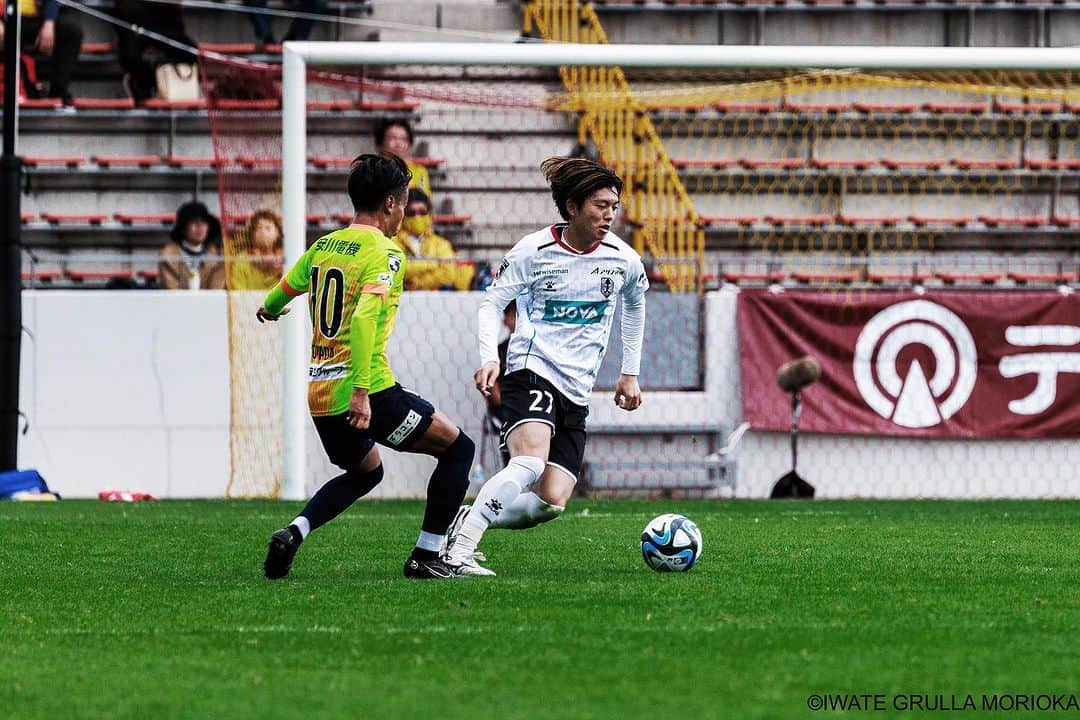 いわてグルージャ盛岡のインスタグラム：「◤𝙈𝘼𝙏𝘾𝙃 𝙋𝙃𝙊𝙏𝙊◢  🆚 #ギラヴァンツ北九州  次節ホーム戦に向け、全員でしっかりと準備し闘います。 今節も応援ありがとうございました。   |𝙉𝙀𝙓𝙏 𝙈𝘼𝙏𝘾𝙃 🆚 #FC岐阜  🗓11.19㈰ 🕑14:00kickoff 🏟いわぎんスタジアム   #いわてグルージャ盛岡」