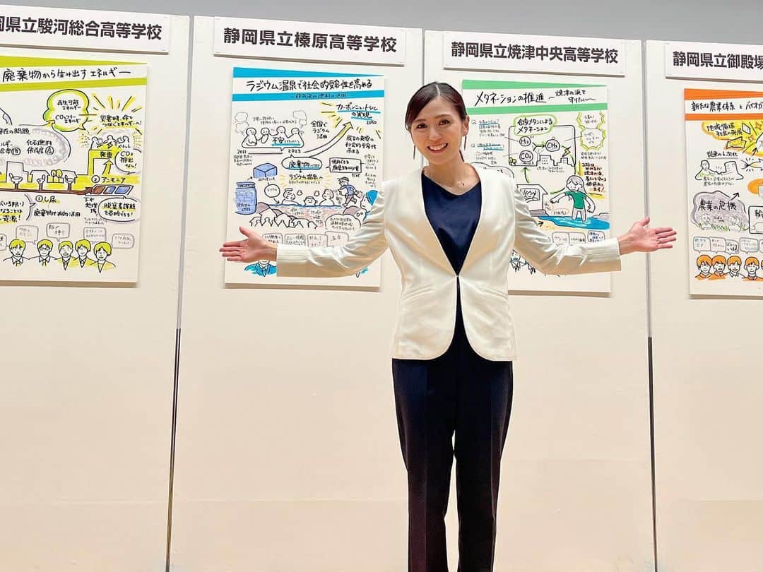 北清杏奈のインスタグラム：「次世代を担う高校生たちがエネルギー問題について考えるエネルギーピッチ本選！各チームとも独創的なアイディアが素晴らしく、これが実現したら、と日本の未来にワクワクするプレゼンテーションばかりでした😊」