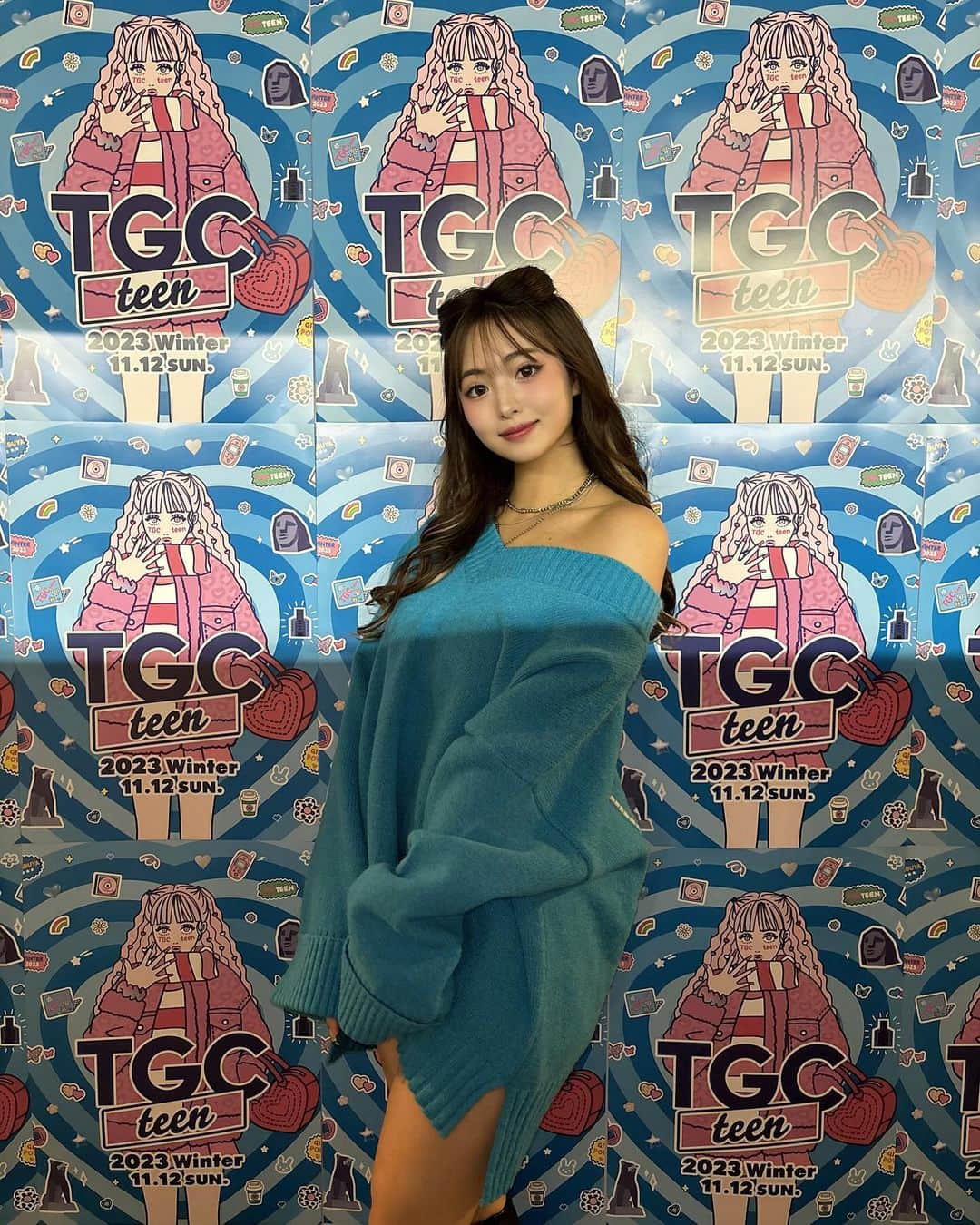 のインスタグラム：「. TGCteen ありがとうございました🩵  楽しかったです☺︎  衣装は( @spiralgirl_official ) 可愛かったぁ🥹   #tgcteen」
