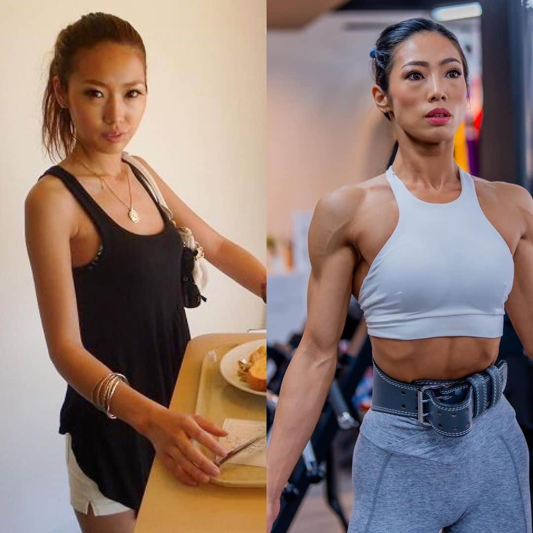 YumeFitのインスタグラム：「. . Before & After 😊💪🏾 1枚目13年前 2枚目5〜6年前  ボディメイクは年月がかかるので 成長や変化がわかりづらく 途中であきらめることも多いけど 何年か続けたらハッキリわかると思います。  だから辞めるのが怖いんですよね😅  #beforeandafter  #継続は力なり」