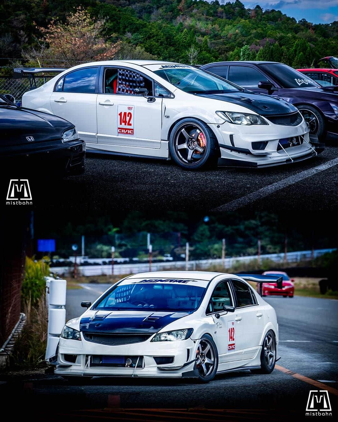 mistbahnさんのインスタグラム写真 - (mistbahnInstagram)「_ NO NAME Honda FD2 CIVIC Type R _ 🚗: @nomame2001  📷: @mistbahn _ Shot on Oct-15 2023 🏁 "Circuit Festa ( @circuit_festa_west_japan )" "HONDA ONE MAKE RACE". Central Circuit (Hyogo Japan) _ JP) 2023年10月15日、セントラルサーキットで開催された「サーキットフェスタ ( @circuit_festa_west_japan )」内の「ホンダ・ワンメイク・レース」で撮影。 _ #circuitfesta #circuitfesta2023 #サーキットフェスタ #サーキットフェスタ2023 #hondaonemakerace #ホンダワンメイク #ホンダワンメイクレース #centralcircuit #セントラルサーキット #noname #topfuel #トップフューエル #honda #civic #hondacivic #ホンダシビック #シビック #ctr #fd2 #fd2civic #fd2r #kanjo #kanjostyle #kanjozoku #kseries #k20a #timeattack #timeattackjapan #hondasontrack」11月13日 5時46分 - mistbahn