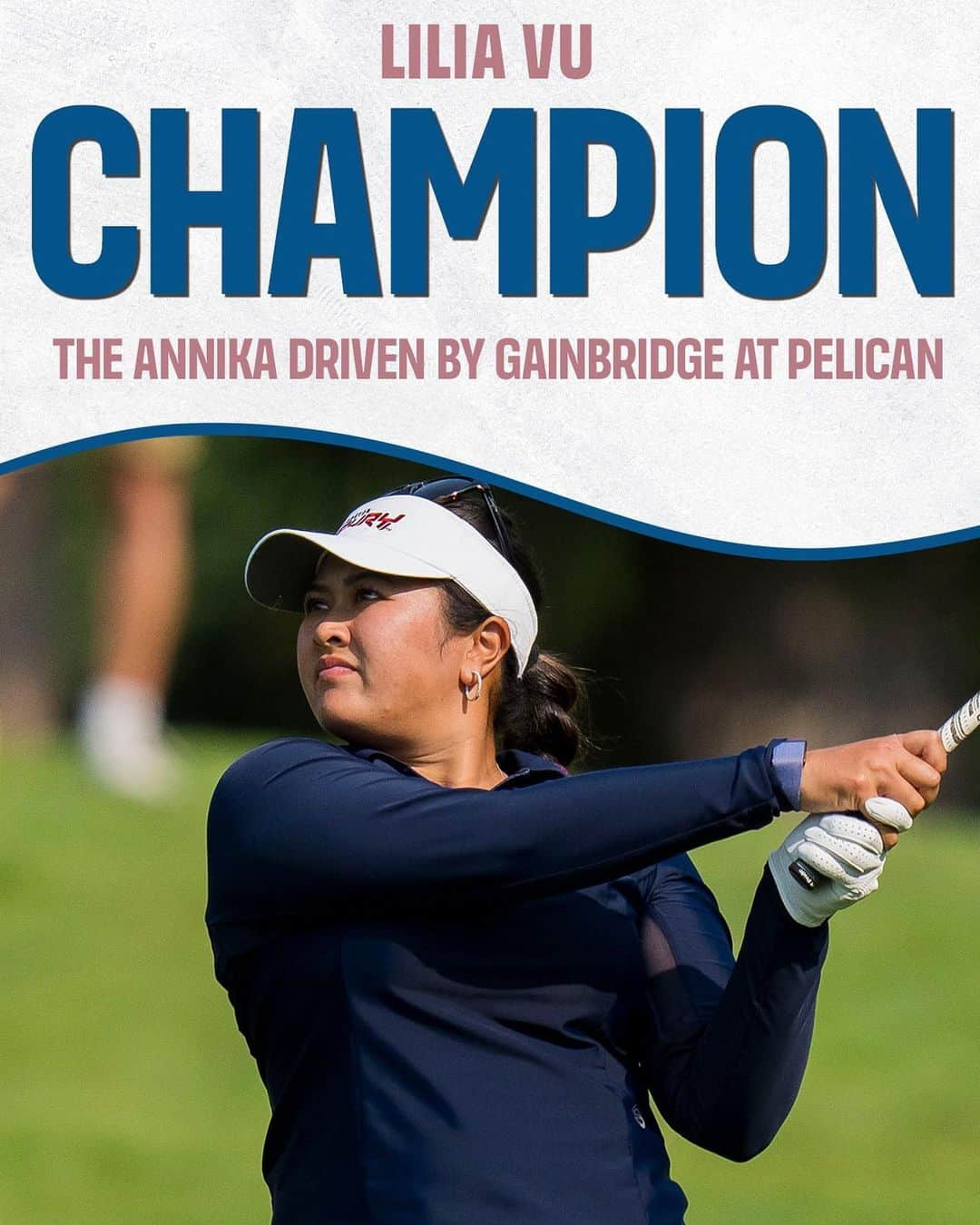 チョン・インジのインスタグラム：「The year of Lilia. 🏆👑  Lilia Vu wins @theANNIKAlpga for her FOURTH @LPGA_tour victory in 2023!」