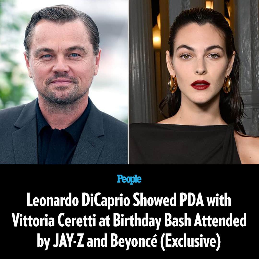 People Magazineのインスタグラム：「Leonardo DiCaprio rang in 49 with Vittoria Ceretti by his side. The actor celebrated his birthday on Saturday by hosting a star-studded event in Beverly Hills with Ceretti, 25, and other celebrity friends.  DiCaprio and the Italian model were “affectionate and kissing throughout the night," a source tells PEOPLE.   Tap our bio link for more exclusive details. | 📷: Getty」
