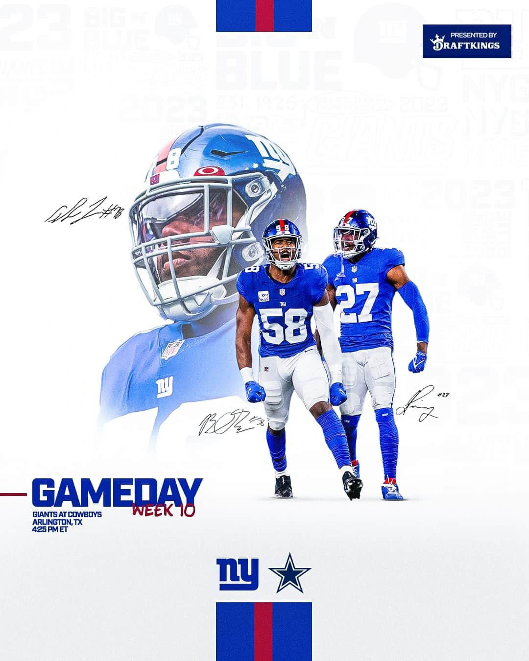 New York Giantsのインスタグラム：「𝐆𝐀𝐌𝐄𝐃𝐀𝐘」