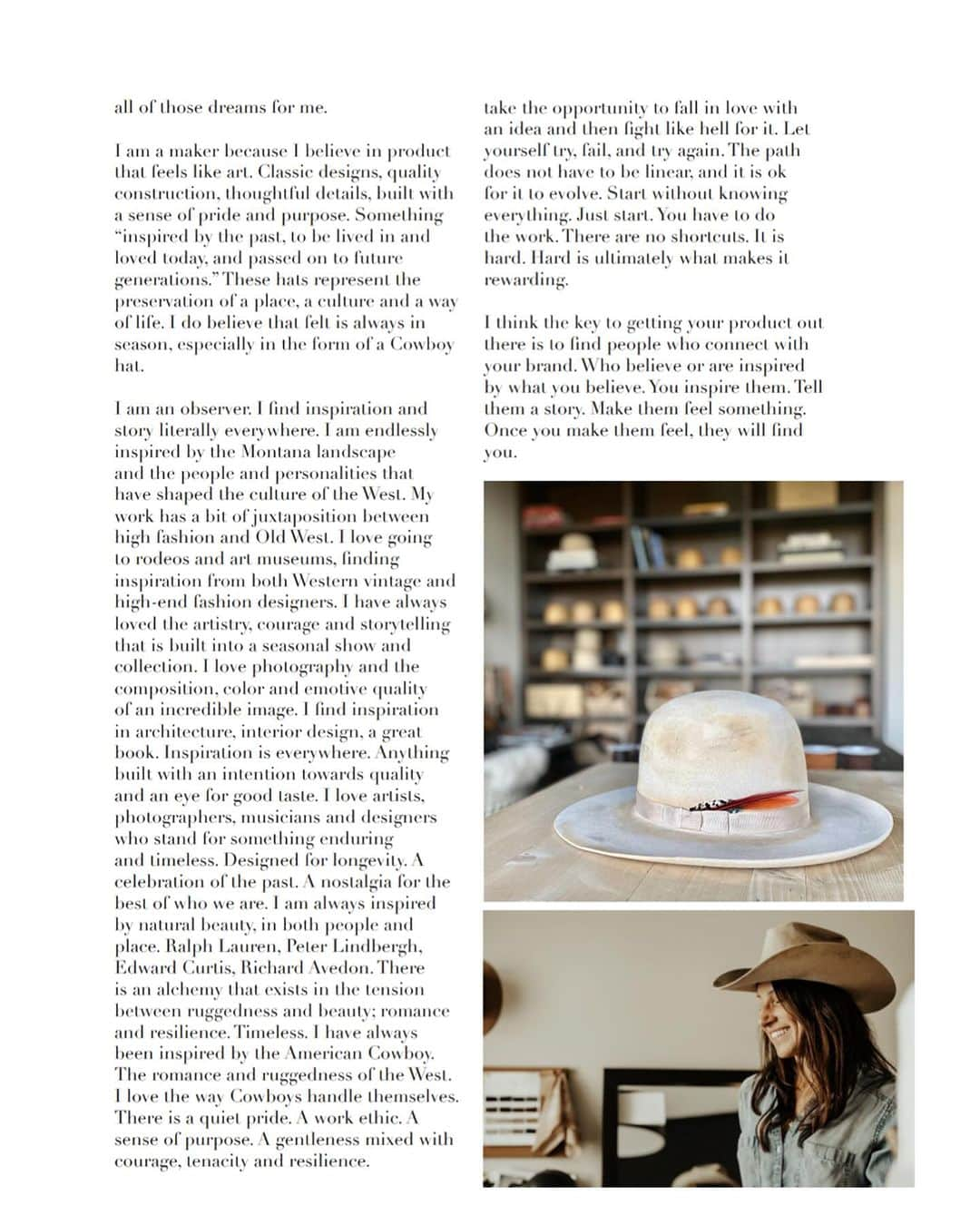 FOLKさんのインスタグラム写真 - (FOLKInstagram)「There are hat makers, and then there are artists that make hats. @montanaterritoryhatco is creating wearable art with each hat they make. #americanmade #makermade」11月12日 22時05分 - folkmagazine