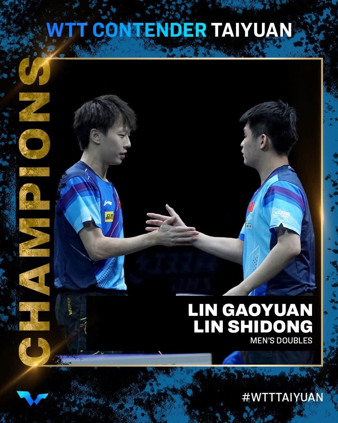 のインスタグラム：「Congratulations to the #WTTTaiyuan Men's Doubles Champions - Lin Gaoyuan and Lin Shidong! 🏆🏆   #WTTContender #TableTennis #PingPong」