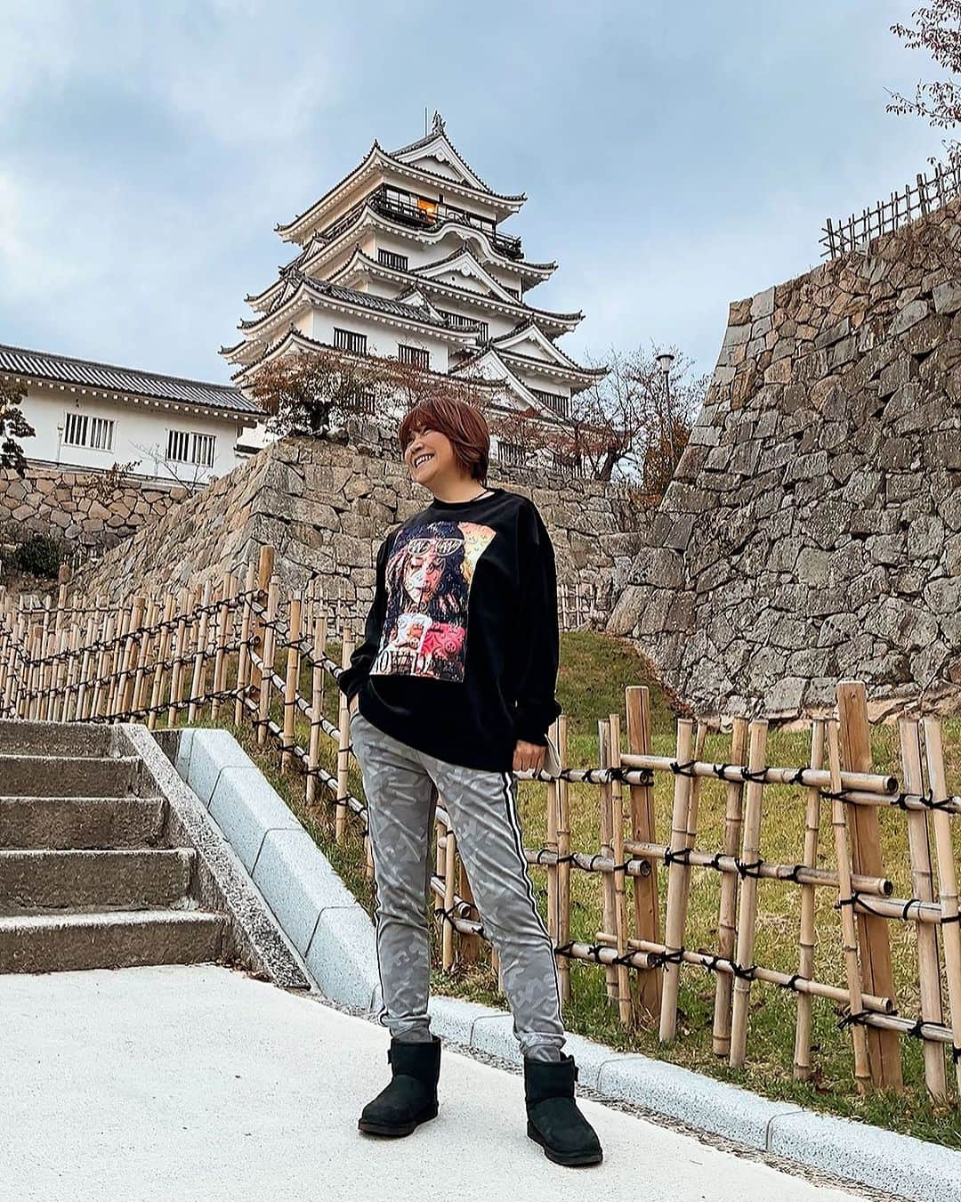 松本梨香のインスタグラム：「松山城🏯 お城をみると清々しい気持ちになる。 #城好き」