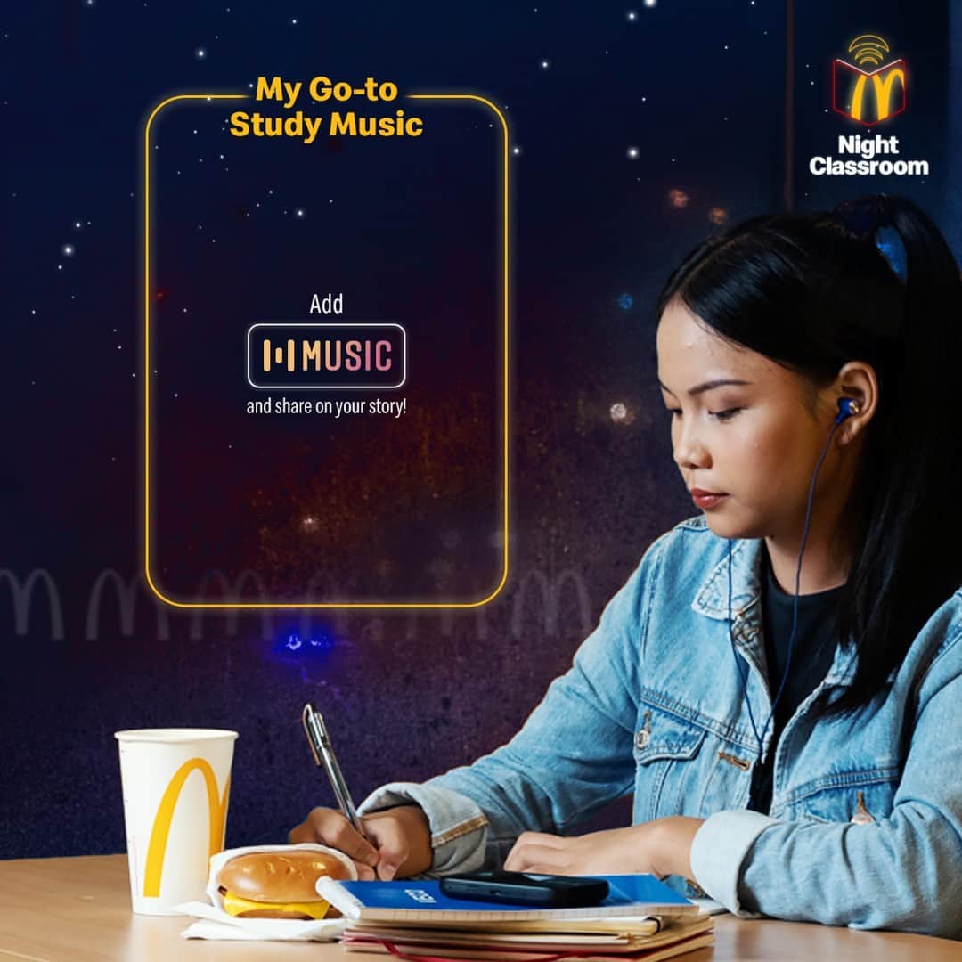 McDonald's Philippinesのインスタグラム：「Ready na ba ang #McDonaldsNightClassroom playlist? 🎶 Reviewers out, earphones in. 😌」
