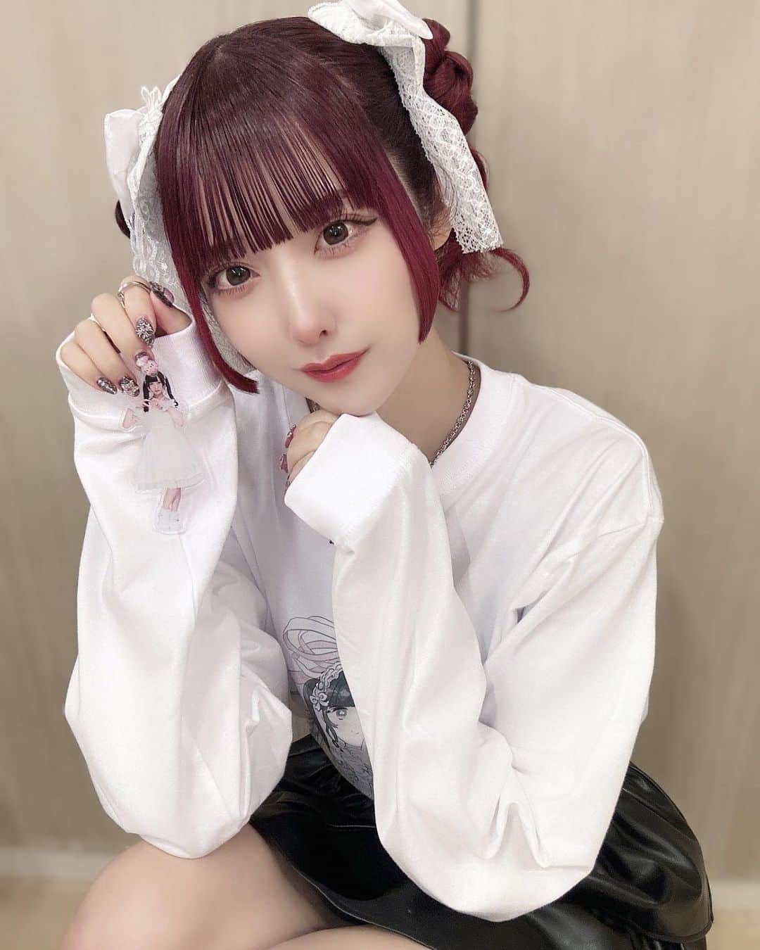 華嵜ふなのインスタグラム：「かわい➰髪型してもらったよᕱ⑅ᕱ♥」