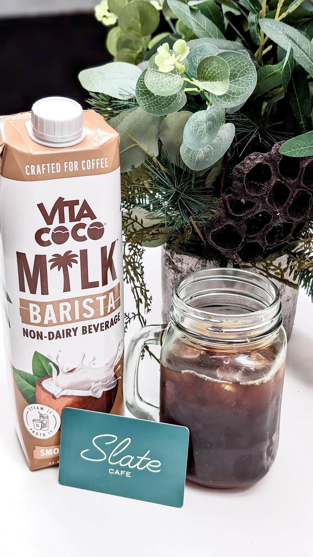 Vita Coco Coconut Waterのインスタグラム：「Day 7 of our 8 Days of Giveaways and we’re going COCO-nuts over this one...get it? 😉 Embrace your inner barista and blend @vitacoco’s luscious coconut milk with our bold cold brew for that perfect sip. Ready to elevate your morning ritual?  🎉 Steps to caffeination elation: 1. Follow the brew crew: @slatecafenyc & @vitacoco  2. Double tap if you’re nutty for a little coconut milk in your cold brew 3. Tag your coffee clique   Blend, sip, repeat, and keep the vibes alive all year round! 🥥☕  #BrewedToPerfection #NYCCoffee #SlateCafe #SlateCafeNYC #CoffeeLoversNYC #NYCCoffee #CoffeeAddict #BreakfastGoals #BreakfastInNYC #NYCBreakfast #FoodieNYC #NomadEats #MidtownNYC #NYCfood #NYCRestaurants #EatingNYC #InstaFoodNYC #TasteOfNYC #EatLocalNYC #FoodiesofNYC #NYCFoodGuide #FoodstagramNYC #HungryNYC #GoodEatsNYC #TastingNYC #EatingOutNYC #BrewYorkCity #vitacoco #coconutmilk」