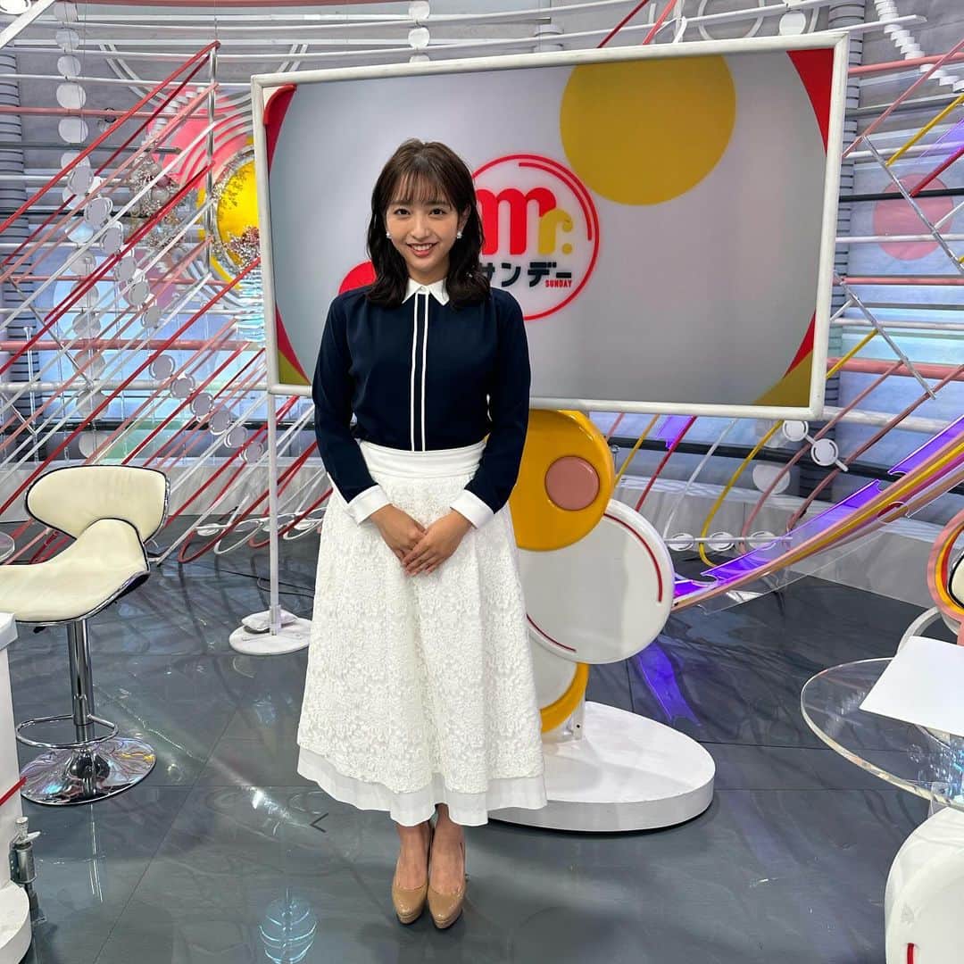 藤本万梨乃のインスタグラム：「* 今夜もありがとうございました✨ #mrサンデー」
