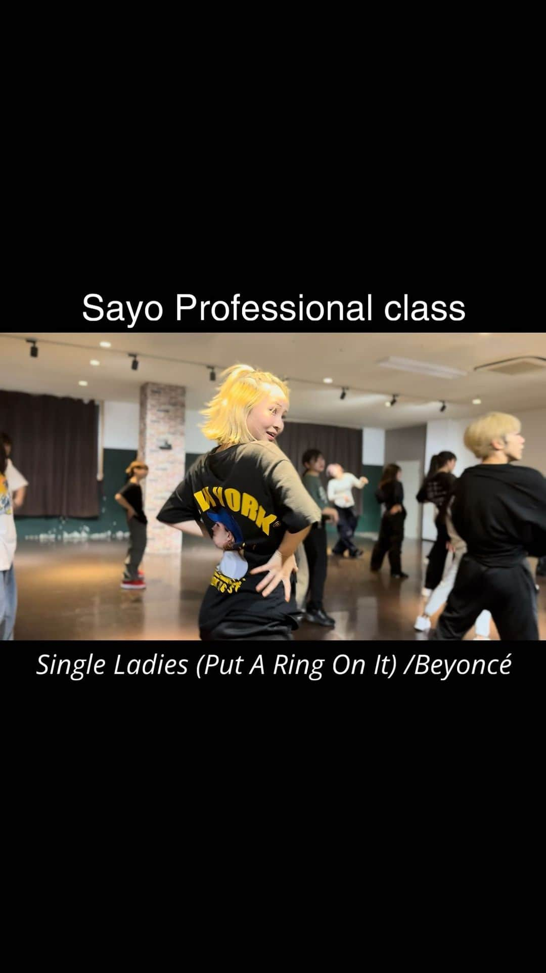 西村麻衣のインスタグラム：「LEAD-entertainment 【 SayoProfessional class 】  水曜日　20:45〜22:15  🎧 Single Ladies (Put A Ring On It) /Beyoncé  choreography:Sayo  #dance #LEAD #岡山　#習い事 #岡山ダンススタジオ  @34chama  @lead.ent  @maikey1006」