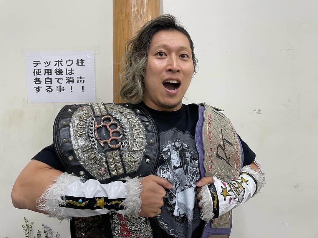 平田一喜さんのインスタグラム写真 (平田一喜Instagram)「ということで本日は両国国技館で高橋ヒロムさんとのシングルマッチでした🌞