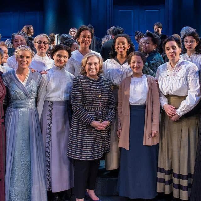 ヒラリー・クリントンのインスタグラム：「I am thrilled to join with the team bringing Suffs, about the unsung heroes of the American women’s suffrage movement, to the Broadway stage—where it rightly belongs. Learn more (and get your tickets!) at suffsmusical.com.  Photo: Beatrice Moritz」