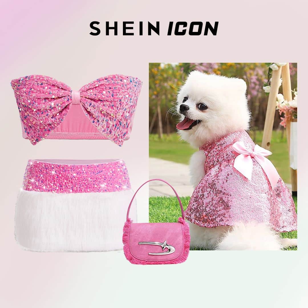 SHEINのインスタグラム：「Matching your bestie is essential! Get the PURRfect look for your pup or kitty with these fierce fits 🐶😺💗  🔎23689614 12324367 14985101 12078343 24062600 23041647 4414951 24359578 24577647  #SHEINCollections #ForTrendLovers #CATLOVERS」