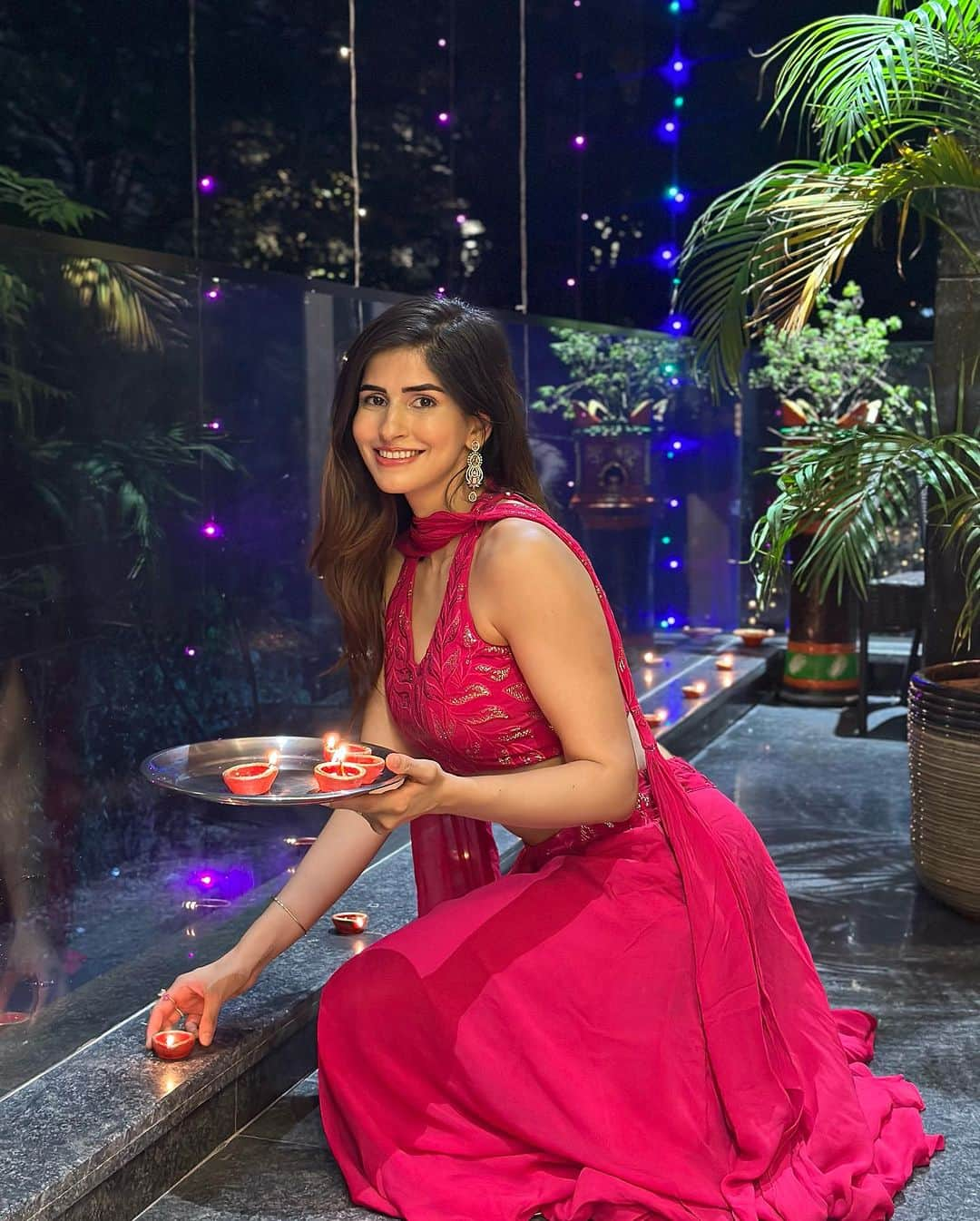 Sakshi Malikのインスタグラム：「Happy Diwali 🥰❤️✨🪔」