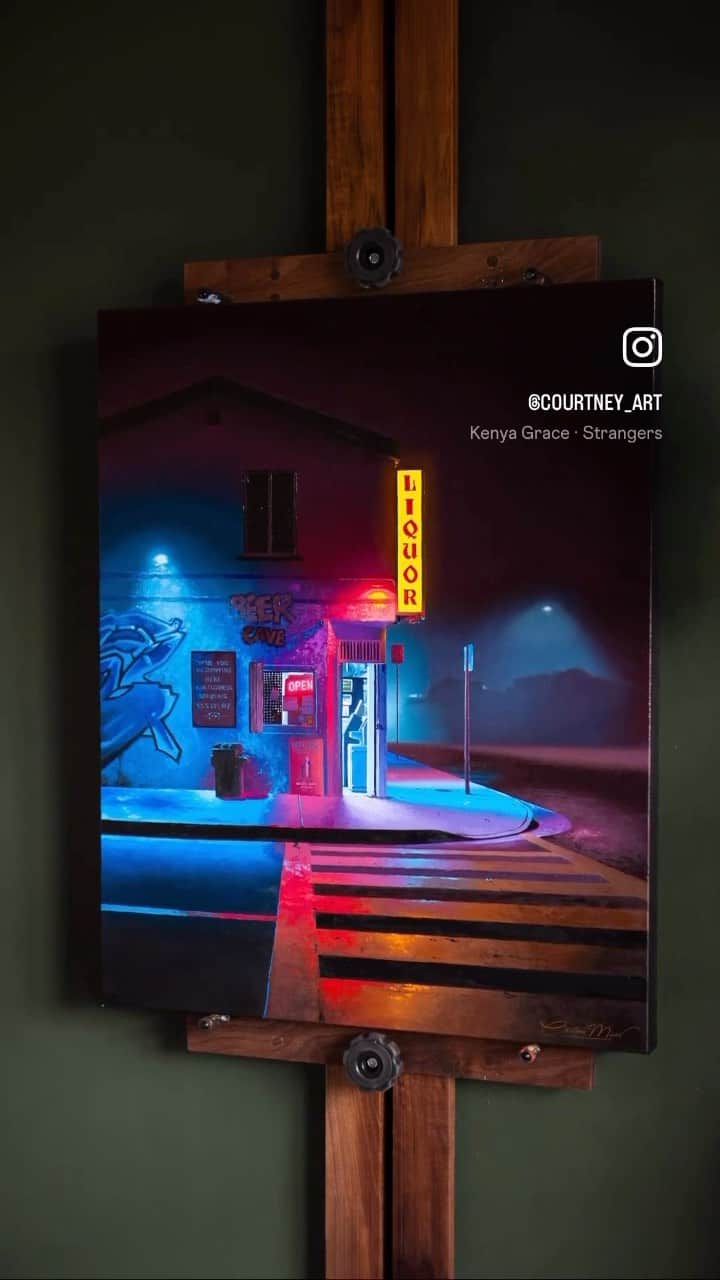 Art Collective Magazineのインスタグラム：「Digging the vibes from this street scene by @courtney_art ✨ • DM @art_collective for features 🖤 • #artcollective #art #artnerd #artshare #supportart」