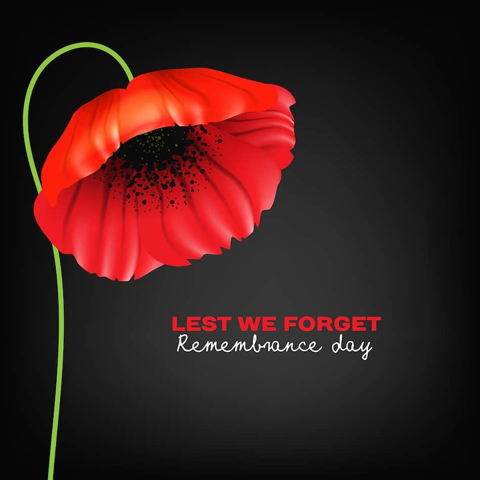 セオ・ウォルコットのインスタグラム：「Lest We Forget  Remembrance day」