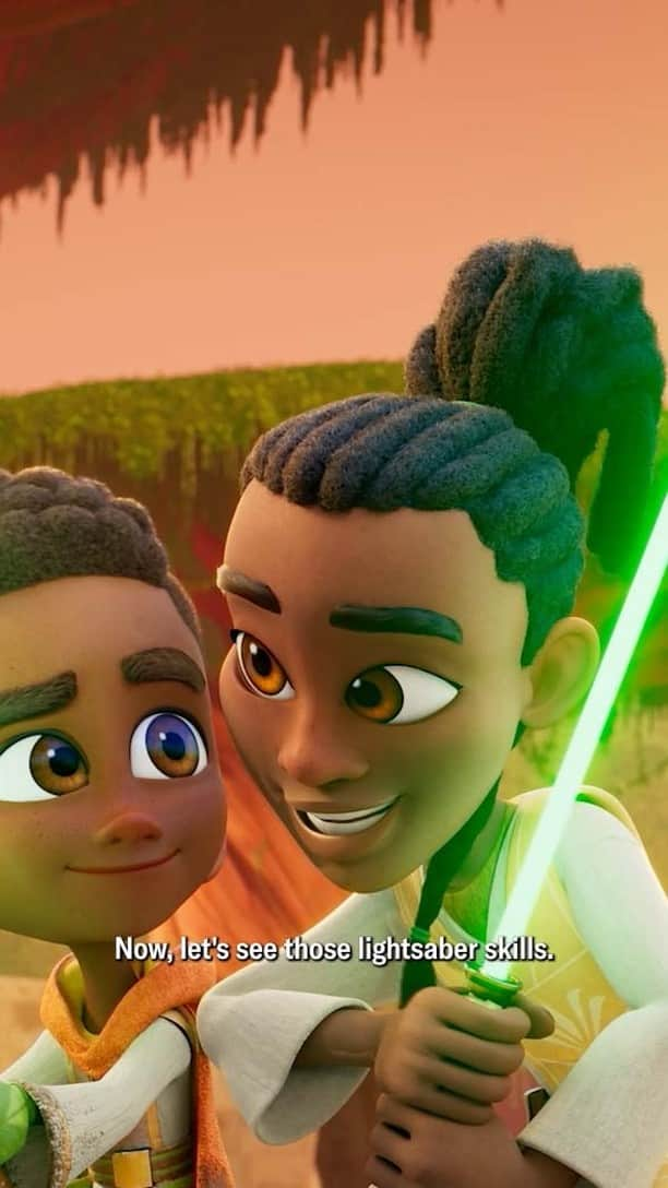 スター・ウォーズのインスタグラム：「Brush up on your lightsaber skills!  Star Wars: Young Jedi Adventures is back with new episodes available now on Disney+ and Disney Junior.」