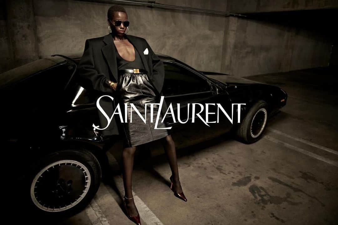 サンローランのインスタグラム：「Awar - Winter 23 by Anthony Vaccarello Photographed by Glen Luchford  #YSL #YvesSaintLaurent #SaintLaurent #YSL51 @anthonyvaccarello @_glen_luchford」