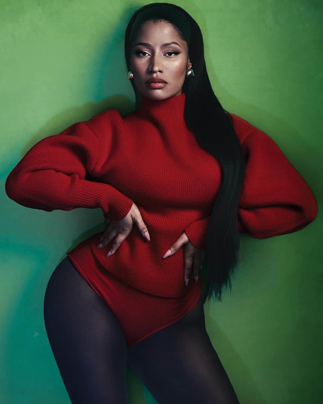 サルヴァトーレ・フェラガモのインスタグラム：「Artist @nickiminaj featured on @voguemagazine December issue with a full look from the #FerragamoFW23 collection by @maximiliandavis Styled by @maxortegag Lensed by @normanjeanroy」