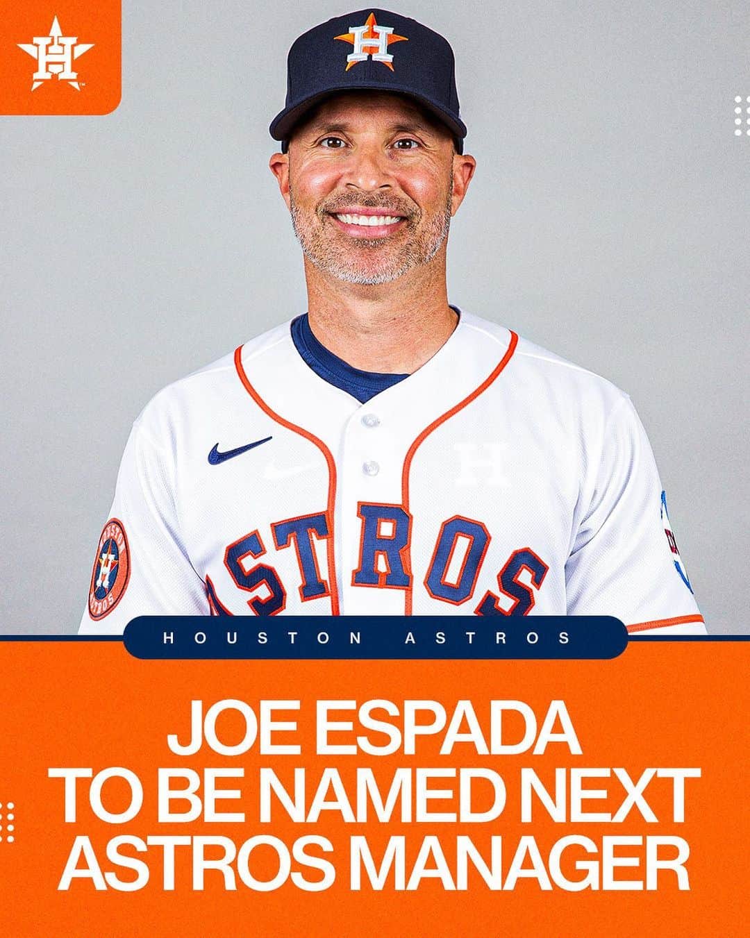 MLBさんのインスタグラム写真 - (MLBInstagram)「Joe Espada will reportedly be named new manager of the Astros, per MLB.com’s Brian McTaggart.」11月13日 3時05分 - mlb