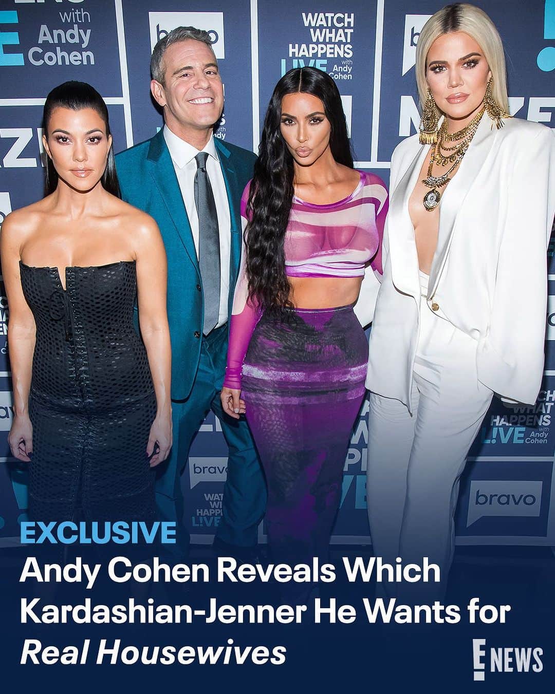 E! Onlineさんのインスタグラム写真 - (E! OnlineInstagram)「Have #Bravo's people call Kris Jenner ASAP because this is the crossover we need. 😍 Link in bio for the Kardashian-Jenner sister Andy Cohen wants #RealHousewives fans to keep up with. (📷: Getty)」11月13日 3時01分 - enews
