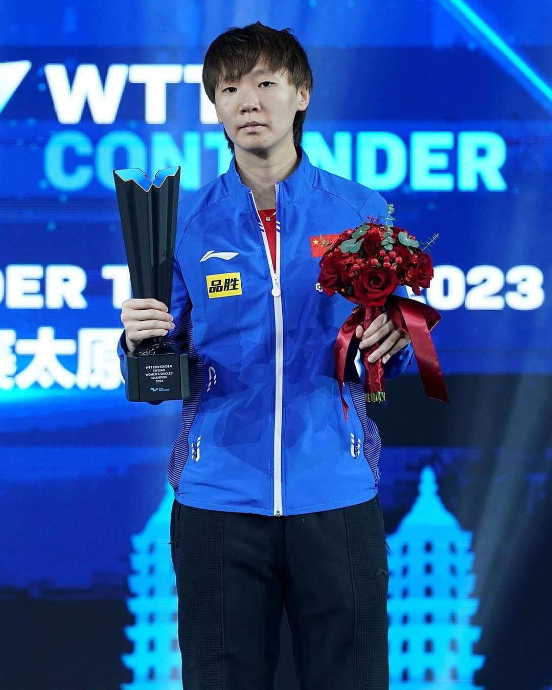 のインスタグラム：「Congratulations to the champions of the first-ever #WTTTaiyuan! 🤩🎉   Women's Singles - Wang Manyu 🇨🇳🏆  Men's Singles - Liang Jingkun 🇨🇳🏆  Women's Doubles - Chen Xingtong/Qian Tianyi 🇨🇳🏆 Men's Doubles - Lin Gaoyuan/Lin Shidong 🇨🇳🏆 Mixed Doubles - Lin Shidong/Kuai Man 🇨🇳🏆  #WTTContender #TableTennis #PingPong」