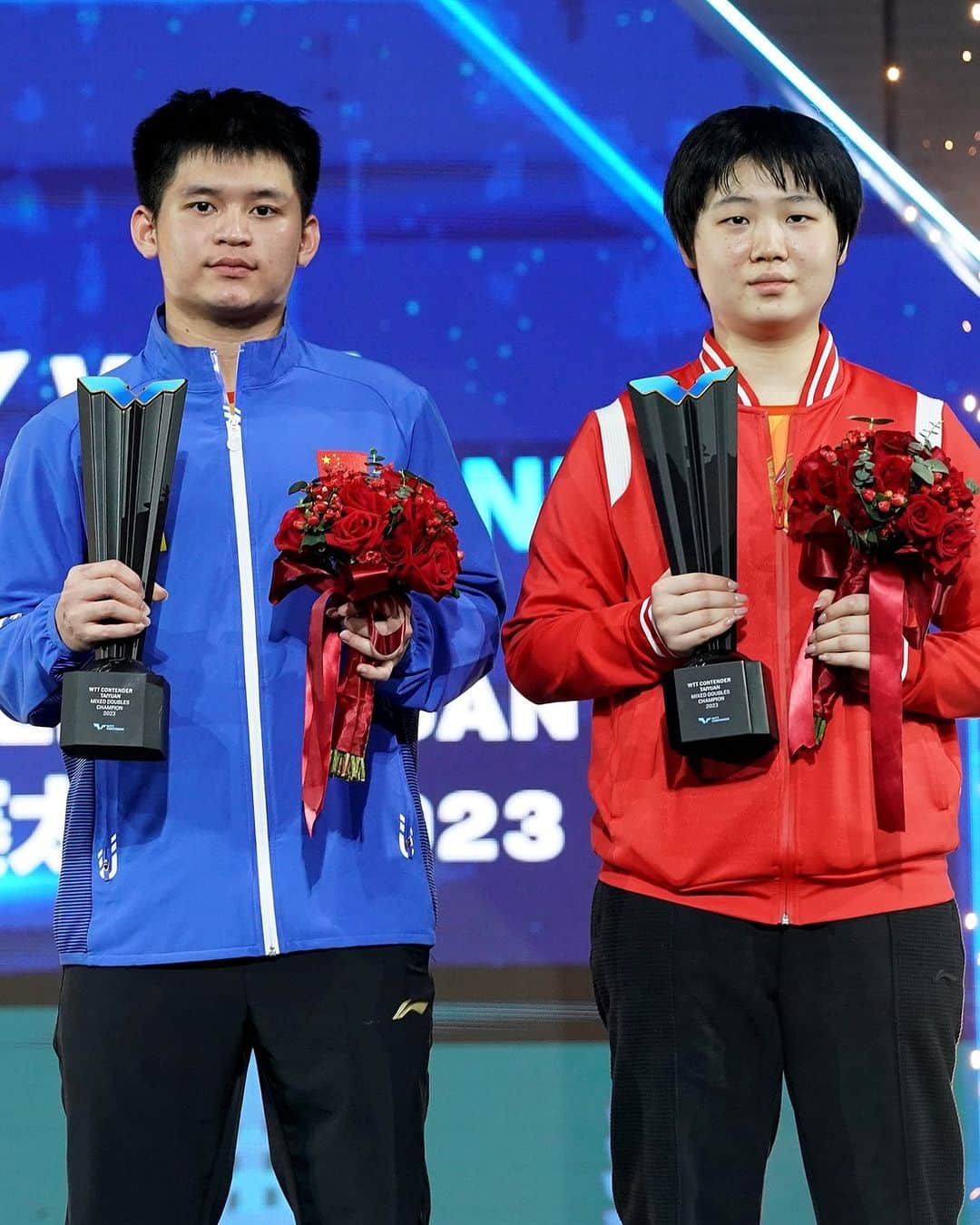 ITTF Worldさんのインスタグラム写真 - (ITTF WorldInstagram)「Congratulations to the champions of the first-ever #WTTTaiyuan! 🤩🎉   Women's Singles - Wang Manyu 🇨🇳🏆  Men's Singles - Liang Jingkun 🇨🇳🏆  Women's Doubles - Chen Xingtong/Qian Tianyi 🇨🇳🏆 Men's Doubles - Lin Gaoyuan/Lin Shidong 🇨🇳🏆 Mixed Doubles - Lin Shidong/Kuai Man 🇨🇳🏆  #WTTContender #TableTennis #PingPong」11月13日 3時30分 - wtt