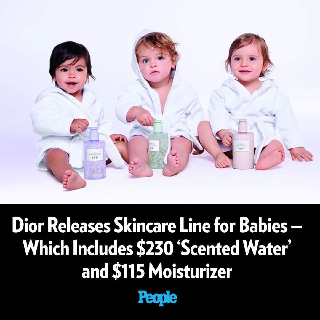 People Magazineのインスタグラム：「Dior is helping infants keep their baby soft skin. 👶 The luxury fashion, fragrance and accessories company recently launched a new line of infant skincare, Baby Dior, which is being touted as "a complete skincare line for little ones," according to a press release obtained by PEOPLE.  Tap our bio ink for all the details. | 📷: Dior」