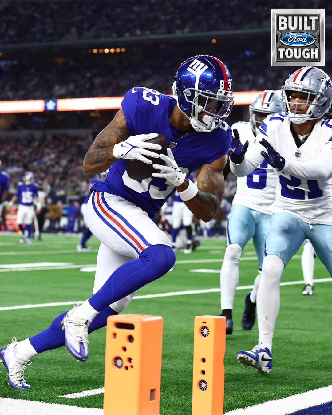 New York Giantsのインスタグラム：「Cager into the end zone!」