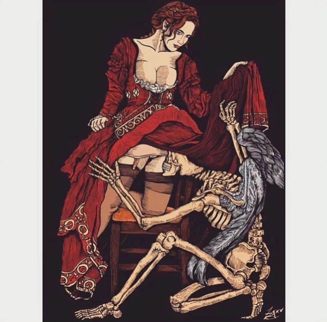 スラッシュのインスタグラム：「Credit to @zugart #DeathAndTheMaiden: #Quarantine edition iiii]; )'」