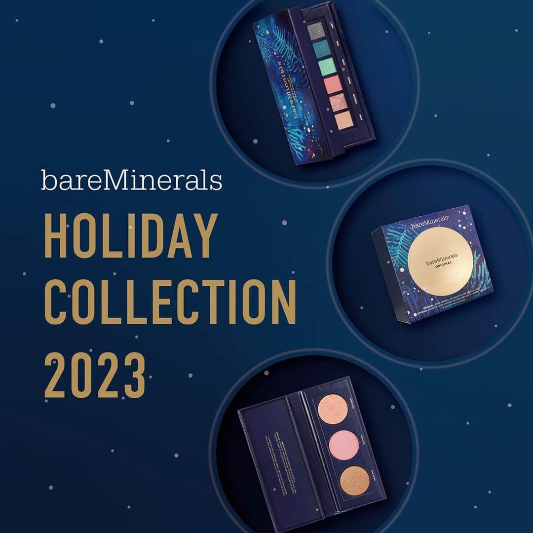 bareMinerals JPさんのインスタグラム写真 - (bareMinerals JPInstagram)「bareMinerals Holiday Collection 2023✨ 今年のコレクションでは美しく活気に満ちたOCEAN WORLDを表現🧜🏻‍♀️  海のブルーに注がれる光の煌めき、 水に濡れたような眼差し。  幻想的で多様な美しさをもつ海の世界を ぜひメイクアップでお楽しみください🪸🐚  ◎オリジナル ファンデーション デラックス サイズ 2023 ・内容量:18g ・価格:6,930円（税込） ベアミネラルカウンター・ベアミネラル 公式オンラインショップ・ベアミネラル取扱各ECサイトにて販売  ◎オーシャン サンセット グロー チーク パレット ・内容量:12.3g ・価格:6,380円（税込） ベアミネラルカウンター・ベアミネラル 公式オンラインショップ・ベアミネラル取扱各ECサイト・ラグジュアリーコスメセレクトショップにて販売  ◎ミネラリスト オーシャンワンダーズ アイシャドウ パレット ・内容量:6.6g ・価格:5.500円（税込） ベアミネラルカウンター・ベアミネラル 公式オンラインシプ・ベアミネラル取扱各ECサイトにて販売  #つけないよりも肌に良い #オリジナルファンデーションデラックスサイズ2023 #オーシャンサンセットグローチークパレット #ミネラリストオーシャンワンダーズアイシャドウパレット  #ベアミネラル #クリーンビューティー #ビーガンコスメ #ヴィーガンコスメ #ナチュラルコスメ  #サステナブルビューティー #メイクアップ #bareminerals #barebeauties #vegancosmetic #sustainnablebeauty #makeup #skincare #クリスマスコフレ #クリスマスコフレ2023 #アイシャドウ #アイシャドウパレット #チーク #チークパレット #ホリデーコフレ #ホリデーギフト #ギフト #ハッピーサステナブルホリデー#holidaymakeup #christamasmake #holidaycollection」11月13日 17時00分 - bareminerals_jp