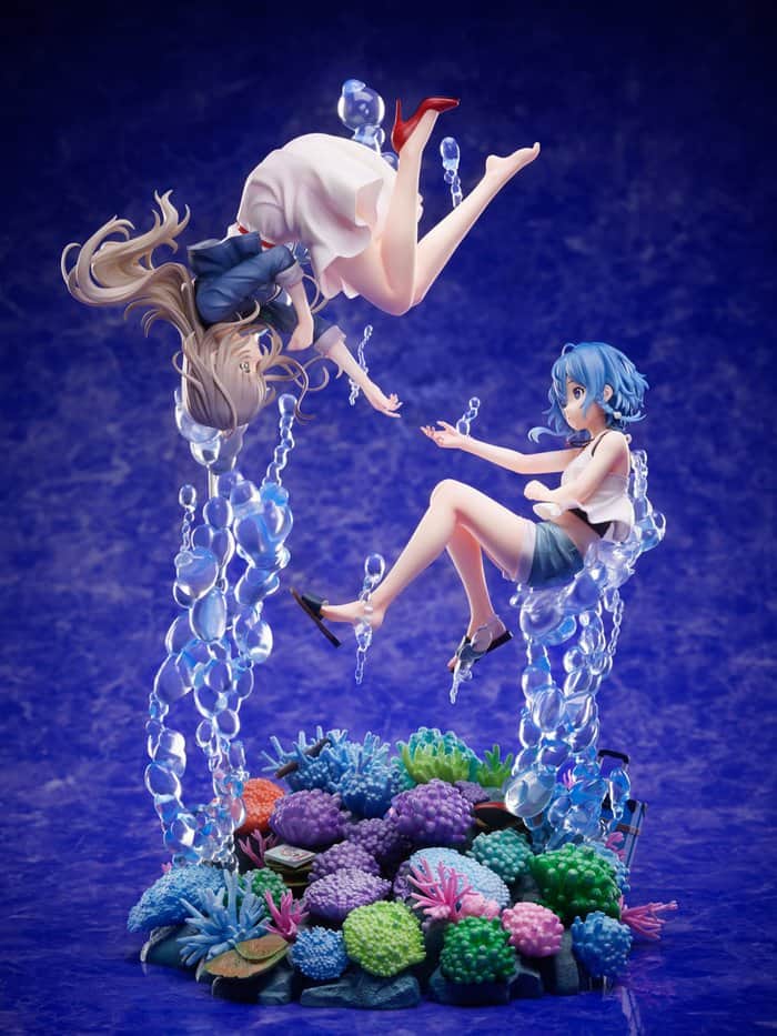 Tokyo Otaku Modeのインスタグラム：「You can display this set in the same way as the anime's key visual or separately!  🛒 Check the link in our bio for this and more!   Product Name: Aquatope of White Sand Kukuru Misakino & Fuka Miyazawa 1/7 Scale Figure Set Series: Aquatope of White Sand Manufacturer: F:NEX Sculptor: Moineau Specifications: Set of 2 painted, non-articulated, 1/7 scale PVC & ABS figures with bases Height (approx.): ・Kukuru Misakino: 240 mm | 9.4" (to top of head) ・Fuka Miyazawa: 340 mm | 13.4" (to toes)  #aquatopeofwhitesand #kukurumisakino #fukamiyazawa #tokyootakumode #animefigure #figurecollection #anime #manga #toycollector #animemerch」