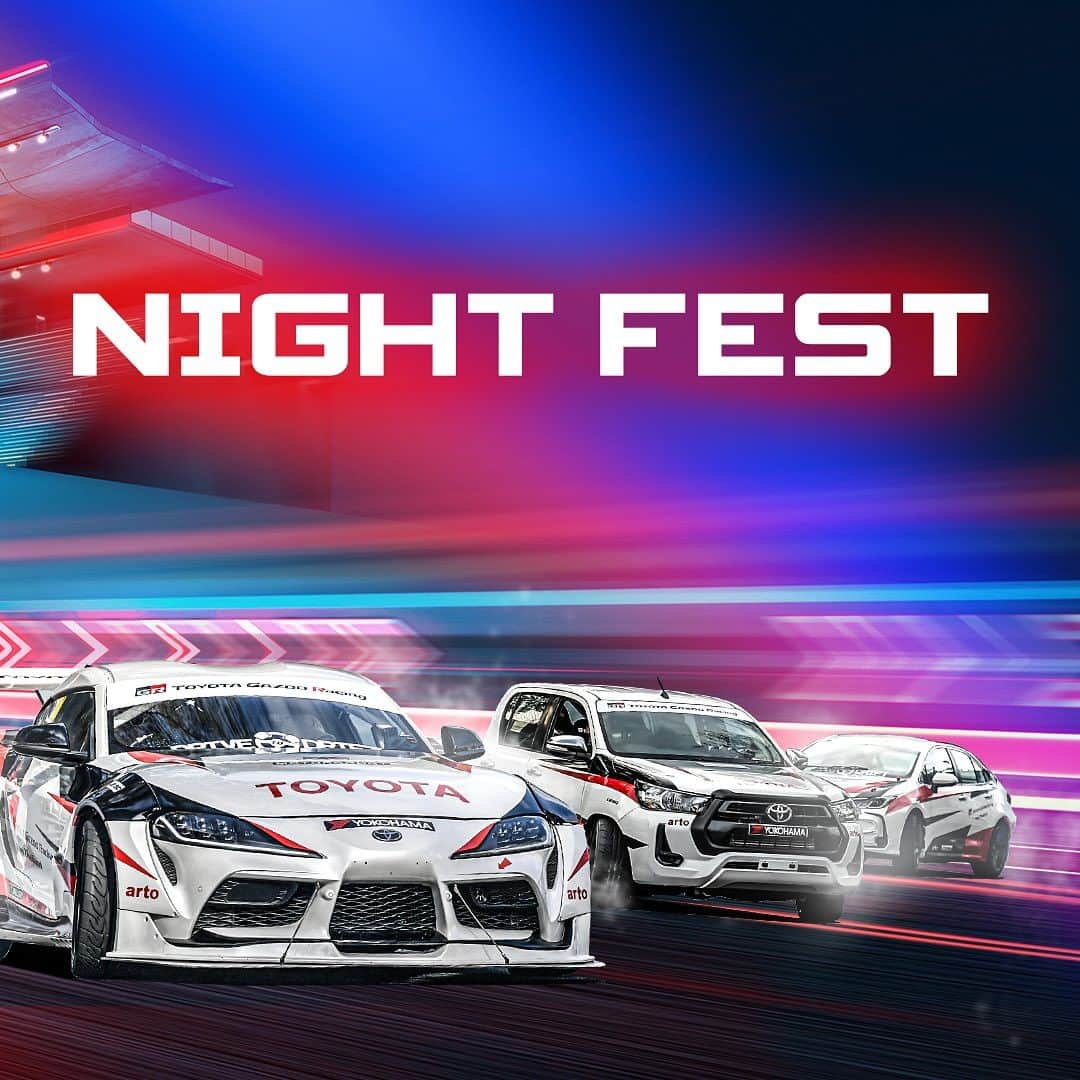 Toyota team thailandさんのインスタグラム写真 - (Toyota team thailandInstagram)「🕺🏼มาจอยกัน ให้มันส์สุดๆ กับเทศกาลความมันส์ TOYOTA Gazoo Racing Motorsport สนามที่ 4 ในรูปแบบ Night Festival งานแข่งรถ ที่ไม่ได้มีแค่รถแข่ง ให้คุณเพลินไปกับกิจกรรมมากมาย โชว์เพียบ Celeb แน่นงาน พบ TOYOTA Racing Star Team มิย่า ทองเจือ และปังปอนด์ อัครวุฒิ พร้อมด้วย เซย่า ทองเจือ, วอร์ วนรัตน์, แจ็ค แฟนฉัน, คริส พีรวัส และ พลอยชมพู  👉🏻 พลาดไม่ได้ เสาร์-อาทิตย์นี้ 18-19 พฤศจิกายน @สนามกีฬาสมโภชเชียงใหม่ 700 ปี ตั้งแต่ 12:00-21:00น.  🚗 การันตีความมันส์ กับรถแข่งกว่า 60 คัน กับทั้ง 4 รุ่นการแข่งขัน Yaris Ativ Lady One Make Race, Yaris One Make Race, Hilux Revo One Make Race, Corolla Altis GR Sport One Make Race พร้อมเชียร์นักแข่งคนดัง มะปราง อลิสา, กอล์ฟ สุรัมภา, โรเตอร์ ทองเจือ และอีกเพียบๆๆ  🚗 โชว์เพียบ!!! ทั้ง Super Car จากทีมใหญ่แชมป์โลก TOYOTA Gazoo Racing team Thailand ทั้งรถ Drift มันส์ๆ จากนักดริฟต์มือโปร พร้อมเทคโนโลยีรถยนต์กับการพัฒนาบนเส้นทางของความเป็นกลางทางคาร์บอน 🚴🏻‍♂️ CNX Cycling Festival มหกรรมงานปั่นจักรยาน ส่งเสริมการท่องเที่ยว กับการแข่งขันในสนามแข่งรถรูปแบบ Critrium Experience   รับชมผ่าน Live Streaming Facebook / YouTube: Toyota Gazoo Racing Motorsport Thailand และติดตามช่องทางใหม่ TikTok: TGR.Thailand」11月13日 10時29分 - toyotagazooracingteamthailand