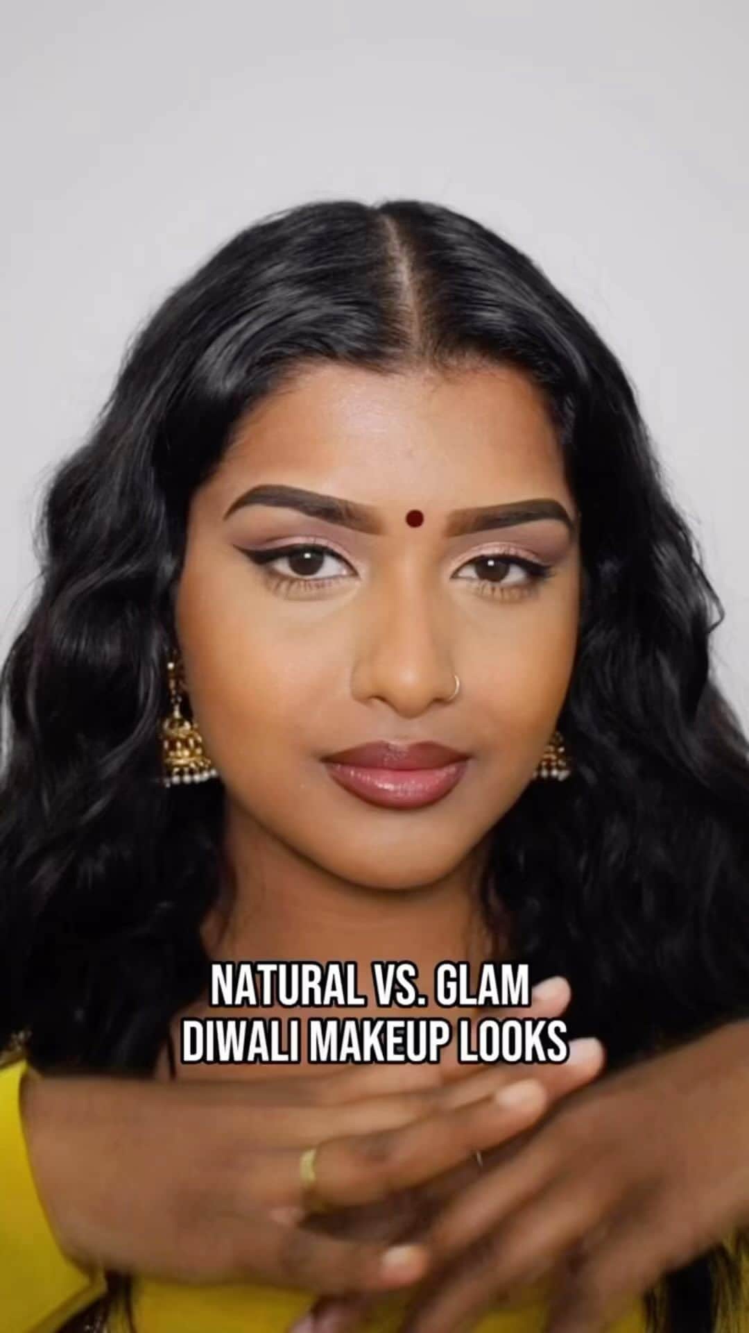 Maybelline New Yorkのインスタグラム：「Happy Diwali! ✨ Who’s celebrating this year? @beautybymathu shows us two different looks to try for this years festivities: one soft and glowy 💫 and one mattified and glam 💋 Which one is your fav? #Maybelline #Diwali #maybellinepartner」