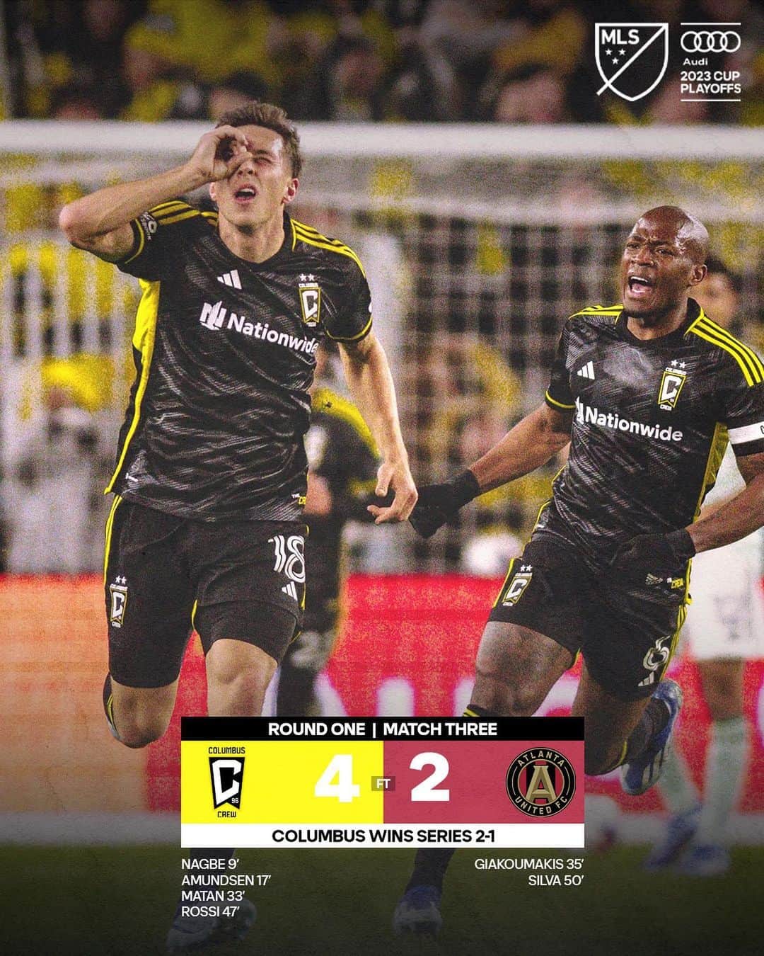 Major League Soccerさんのインスタグラム写真 - (Major League SoccerInstagram)「One step closer to the cup 🛠️ @columbuscrew move on in the @audi MLS Cup Playoffs!」11月13日 11時03分 - mls