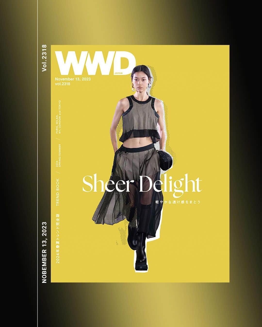 WWDジャパンさんのインスタグラム写真 - (WWDジャパンInstagram)「2024年春夏トレンドブックは、今シーズンも100を超えるブランドから気になる傾向を総まとめ  11月13日発売の「WWDJAPAN」は、毎シーズン恒例企画のトレンドブックです。2024年春夏シーズンのパリとミラノ、ニューヨーク、ロンドン、そして東京のファッション・ウイークから、キーワード（ムード）やキーシルエット、アイテム、素材、色柄、ディテール、そしてバッグ＆シューズのトレンドを分析して、膨大な写真と共にまとめています。24年春夏シーズンのモノ作りが大詰めな企画担当者、社会の変化から生まれる最新の消費者動向をキャッチしたいマーケティング担当者、共感を得るためのキーワードを探しているPRやプレス、ライター、店頭での表現方法をアップデートしたいVMD担当者、そして来年のトレンドを接客に活かしたい店頭スタッフの皆様、次の春夏商戦を盛り上げるため、トレンドブックを手にしてみませんか？  今回のトレンドブックは、コンテンツをブラッシュアップ。トップデザイナーが今の時代をどう捉え、どんなことを考え、その思いをどう表現したのかをまとめたクリエイターの格言集を筆頭に、バッグ＆シューズをまとめたページは倍増しています。また、パリやミラノのファッションショーを訪れた、ENHYPENやStray Kidsら、セレブがメディアやSNSに与えたインパクトを計算し、ランキングにまとめてました。  最新号の紙面または電子版を読むには @wwd_jp プロフィールのリンクから  PHOTO：SACAI DESIGN：JIRO FUKUDA  #WWDJAPAN#WWDJAPANを読む#ファッション#fashion#トレンド#トレンドブック#fashiontrends#fashion#trends#trend#fashiontrend」11月13日 12時07分 - wwd_jp