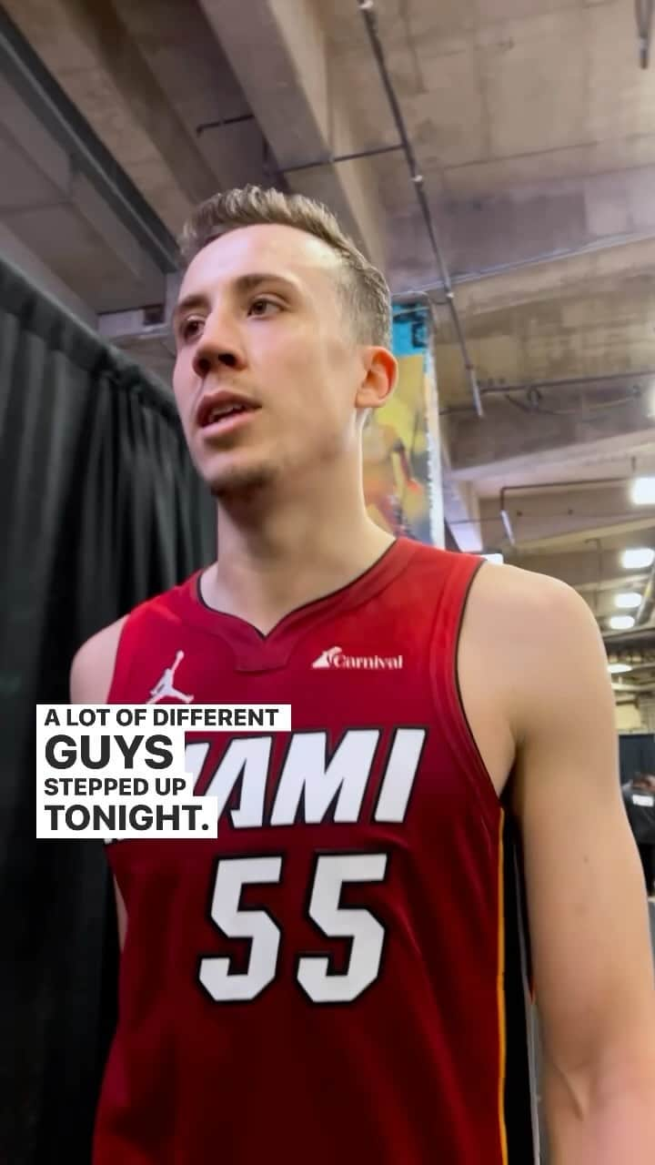 Miami HEATのインスタグラム：「When you drop a game-high 26 points in your team’s 5th-straight W, you tell the people what’s up 🗣️」