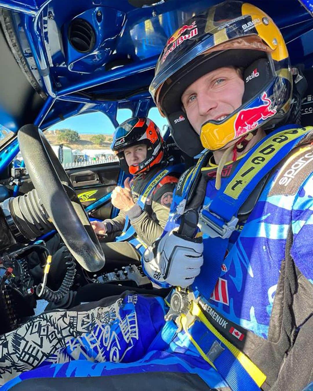 Subaru Rally Team USAのインスタグラム：「STAY TUNED! For the full story of a McRae-Subaru reunion is coming at you. Even better... find out how two-time ARA champ Brandon Semenuk fared in a Tommi Mäkinen Subaru Impreza WRC02. It’s all coming at you on DirtFish.com  #dirtfish #rally #rallycar #velocityinvitational #subarumotorsportsusa」
