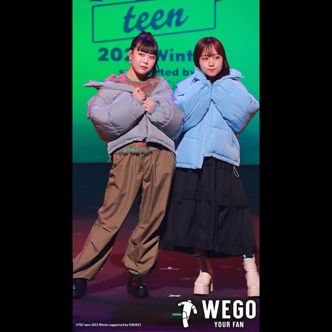 東京ガールズコレクションのインスタグラム：「【TGC teen Winter 2023】WEGOの全ルック公開!!!  TGC公式YouTubeにてステージムービーも公開💕  #WEGO / @wego_official #むくえな / @_.muu._ @ena_pi25 #沢田京海（トメィトゥ） / @tomato._.10810 #Sora / @sora_fdmr1 #わたげ / @_wata.a #上ノ堀結愛 / @yua.0201 #てめぇーら / @u_asato1122 @kohaku_.04 #りのん / @rinon._.78 #原田都愛（Girls²） / @girls2_official #みとゆな / @yuna_3047  ***************** 『TGC teen 2023 Winter supported by SIW2023』  ●日時 2023年11月12日（日） 開場14:00 開演15:00 終演19:30（予定） ●会場 LINE CUBE SHIBUYA  #TGCteen #TGC #東京ガールズコレクション #fashion #event #ootd #coordinate #model #Japan #イベント」