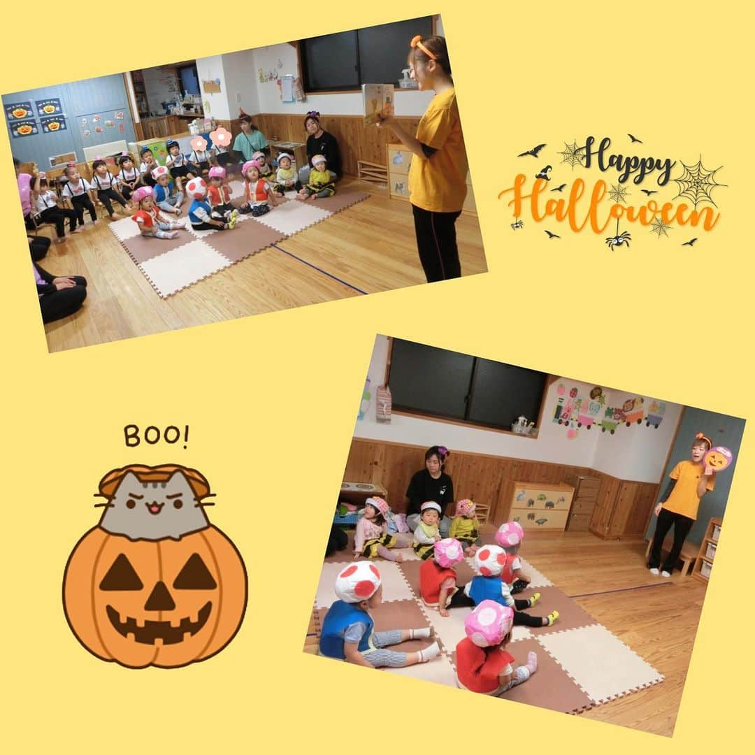 みゆきっこつばめ保育園・そら保育園のインスタグラム：「． 『Happy  Halloween🎃』 つばめ保育園 10月31日（火）  　運動会が終わり、街中がかぼちゃやオバケの飾り付けでいっぱいの中、つばめ保育園にもハロウィンがやってきました！  　子ども達も可愛い仮装をしてハロウィンに参加し、絵本を見たり、「トリックアトリート🍭」の合言葉を胸にいざお菓子を貰いにパレードへ👻 　目印のかぼちゃマーク🎃を探しながら、「かぼちゃどこかな？」「あれじゃない？」「あった！」と嬉しそうに見つけては、合言葉の『トリックアトリート』と元気よく掛け声を掛けてくれました✨✨お菓子を貰うと、「ありがとう♡」ととびっきりの笑顔を見せてくれた子ども達の姿はとても可愛かったです😊 　中には、鞄にお菓子が増えていくたびに鞄をチラッと確認しながら大事そうに握りしめている姿が見られる程、子ども達にとって楽しい思い出に残るハロウィンになったのではないかと思います♫  　ハロウィンの後はいよいよクリスマス会です！子ども達にとってハロウィンに続く、最高の思い出を作っていけたらと思います！！」